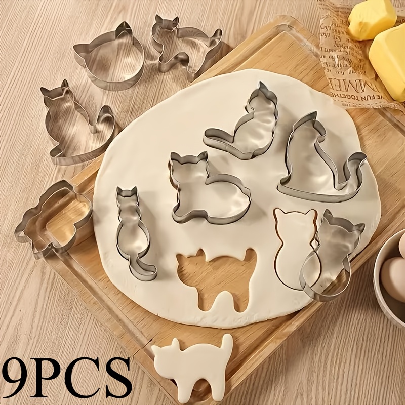 Baking Kitchen Set - 9PCS Cookie Cutter Set, Food Grade