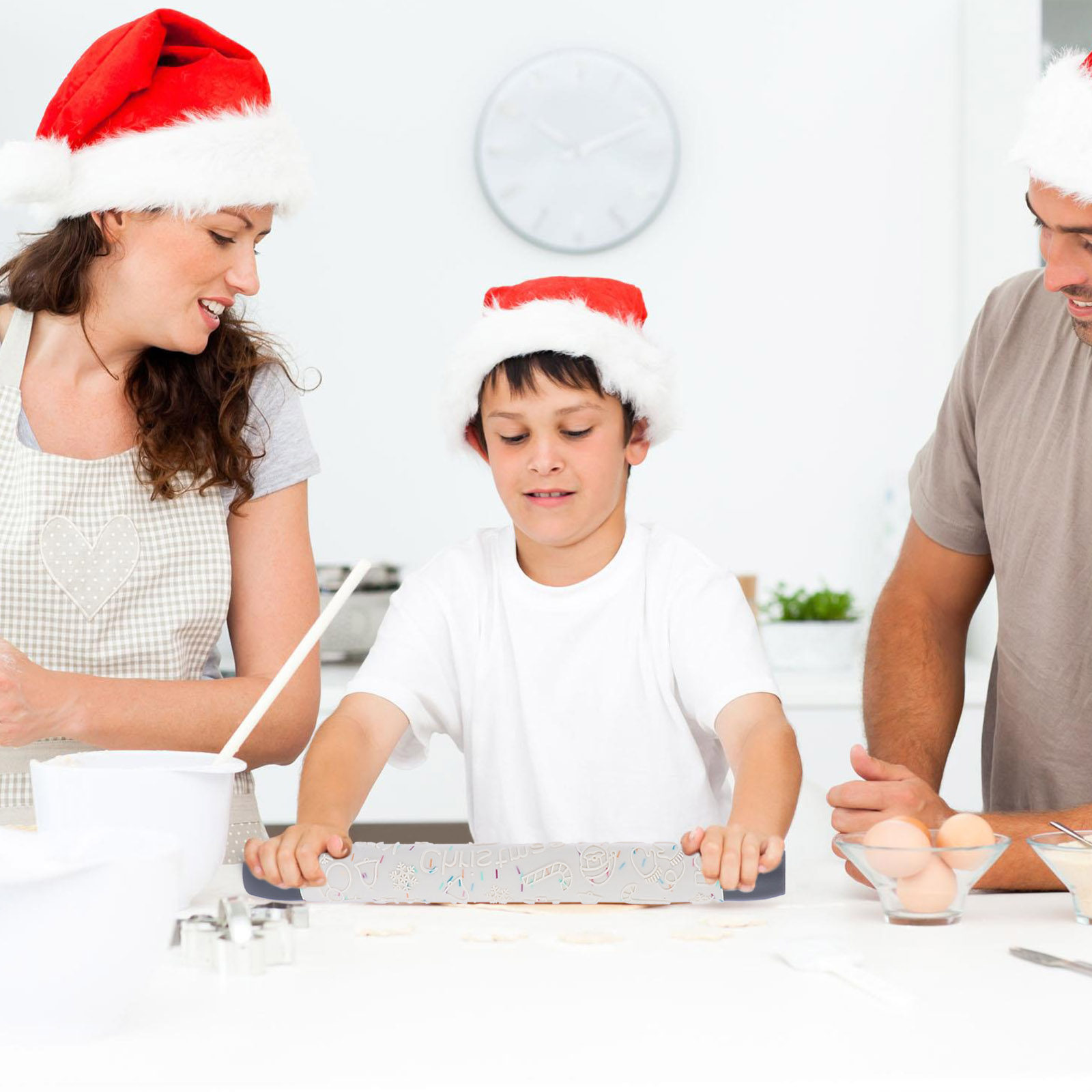 1Pcs Christmas Themed Patterne - Kitchen Roller Baking ulasan dan harga