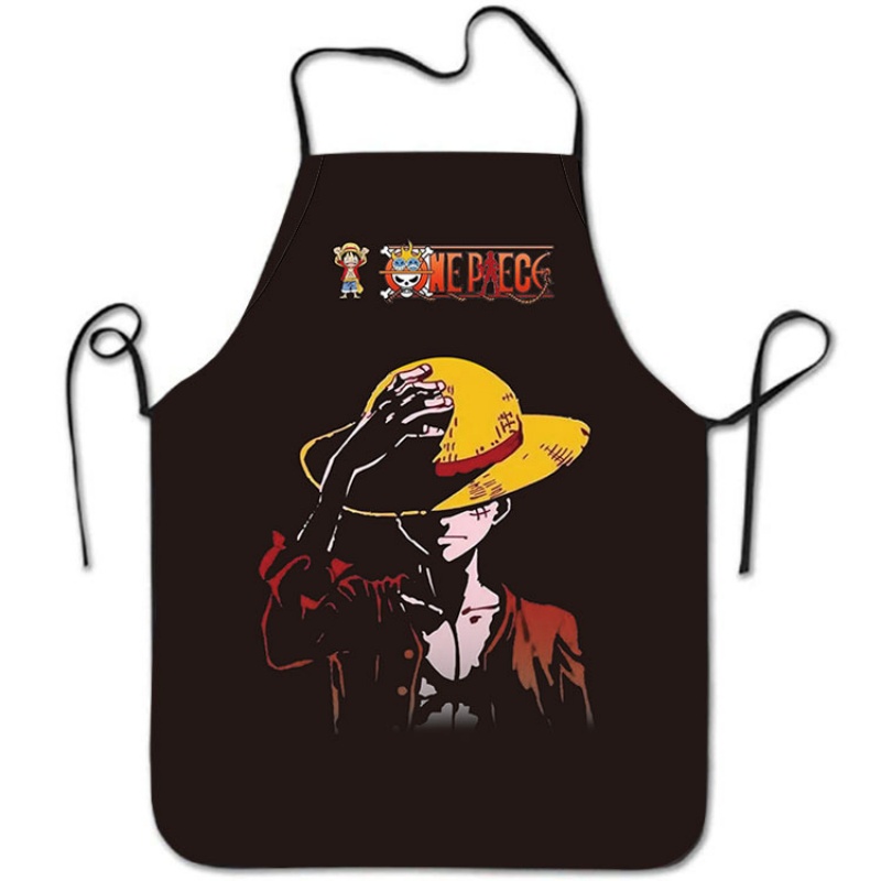 One Pieces Luffy Apron Printed - Baking Kitchen Set ulasan dan harga