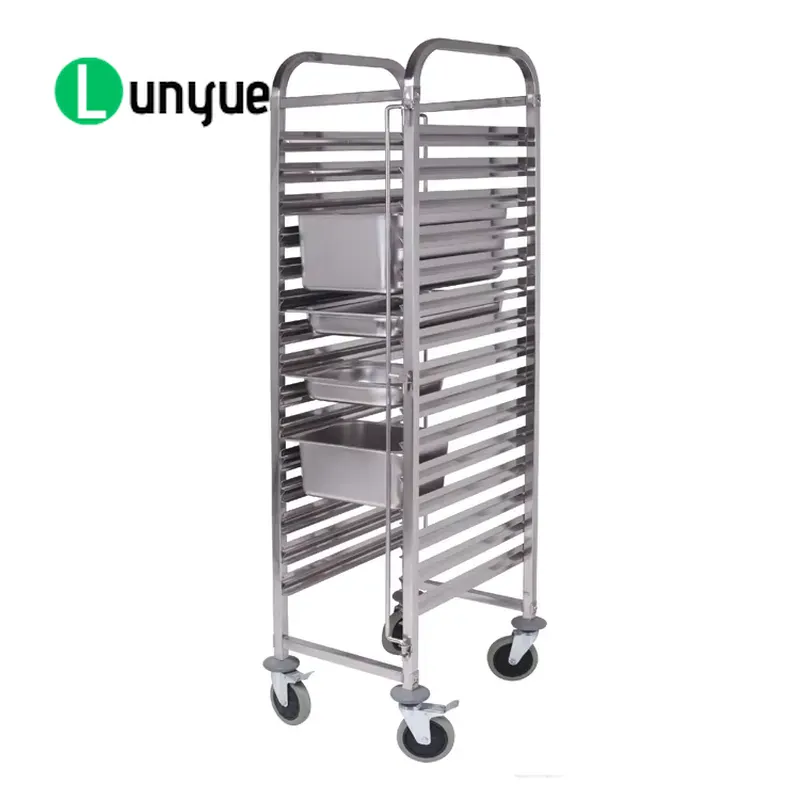 15 Layer Stainless Steel GN Gr - Kitchen Baking Cart ulasan dan harga