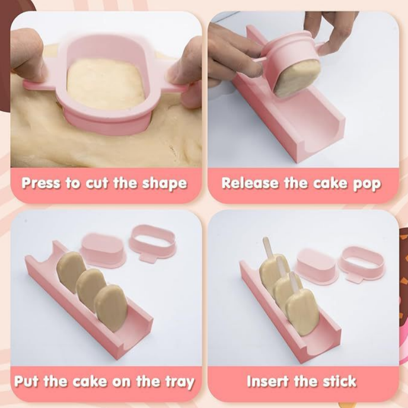 Cake Pop Mold Set with Tray No - Baking Kitchen Set ulasan dan harga