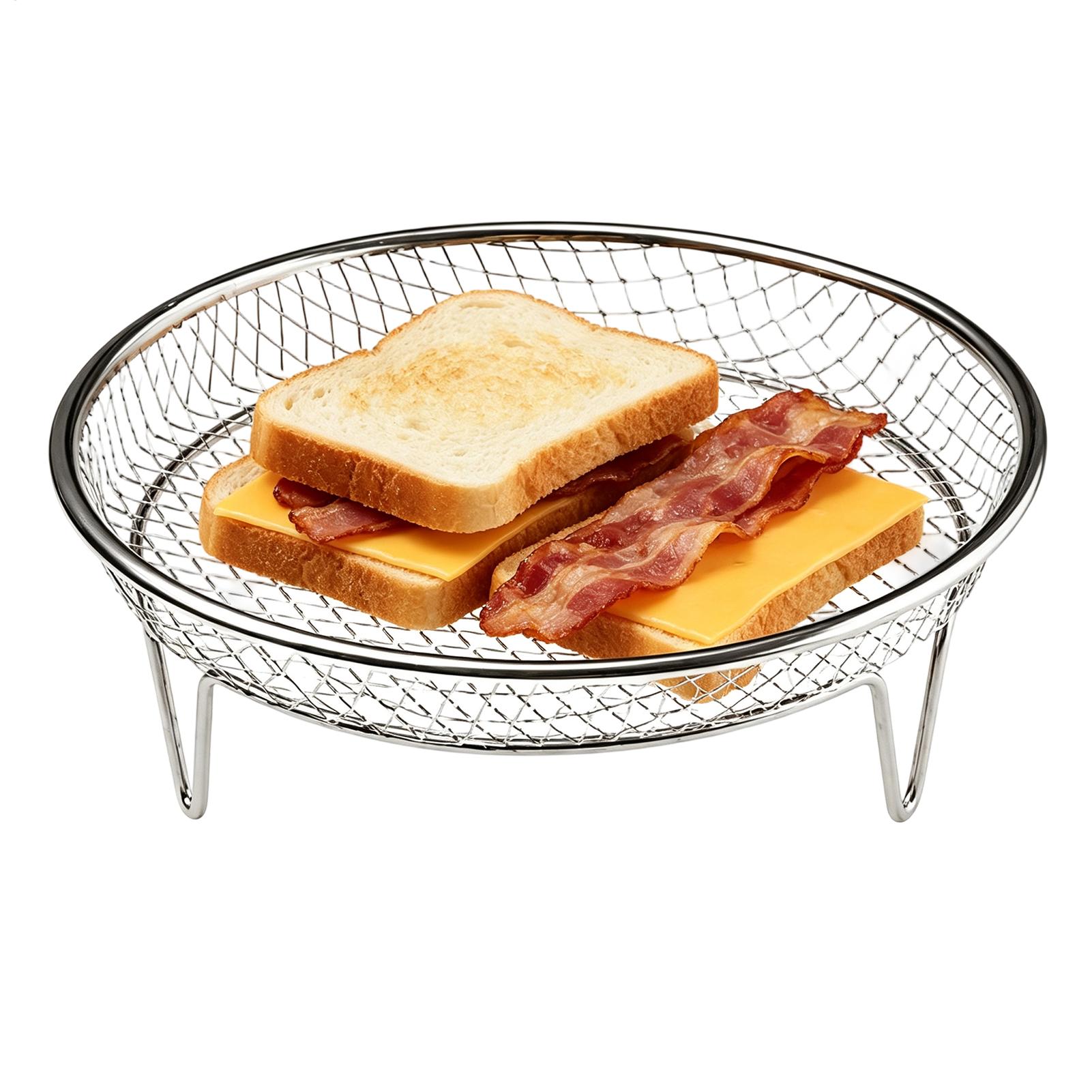 Stackable Air Fryer Basket Rou - Kitchen Baking Rack ulasan dan harga