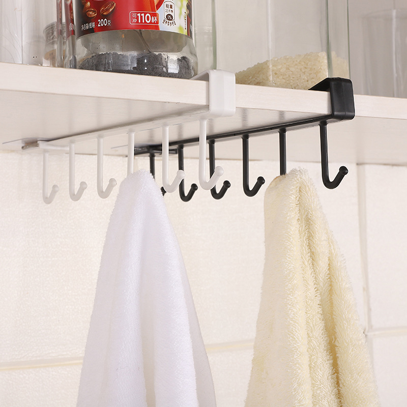 6 Hooks Storage Shelf Plastic  - Kitchen Uncle ulasan dan harga