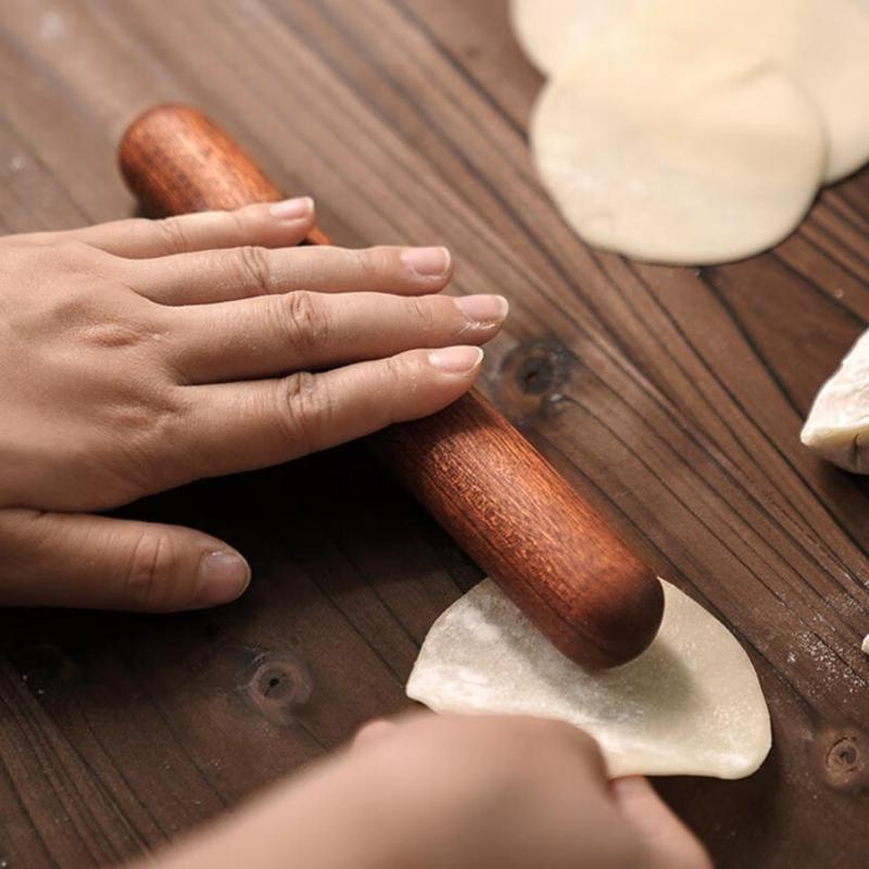 25/30cm Wooden Rolling Pin Fon - Kitchen Roller Baking ulasan dan harga
